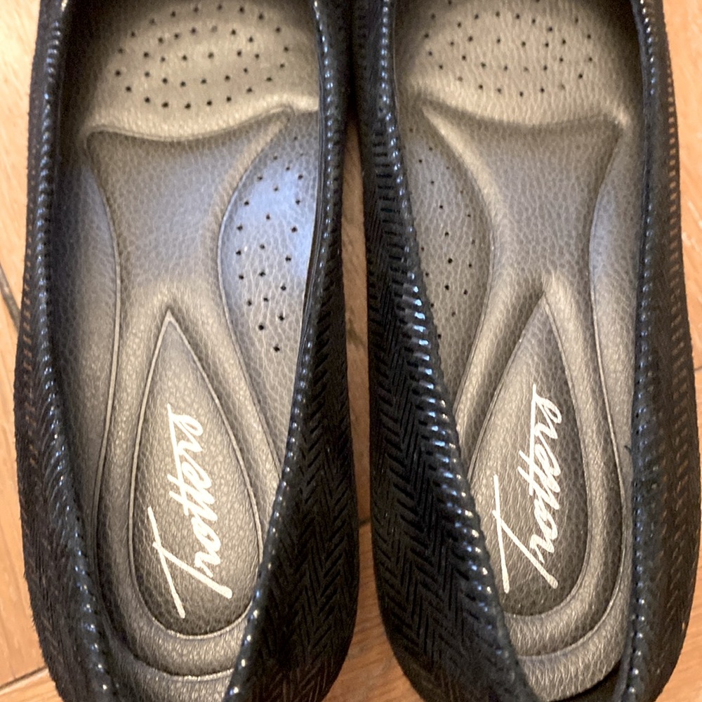 NWOT Trotters Lauren Herringbone Wedge Pumps - Picture 8 of 11
